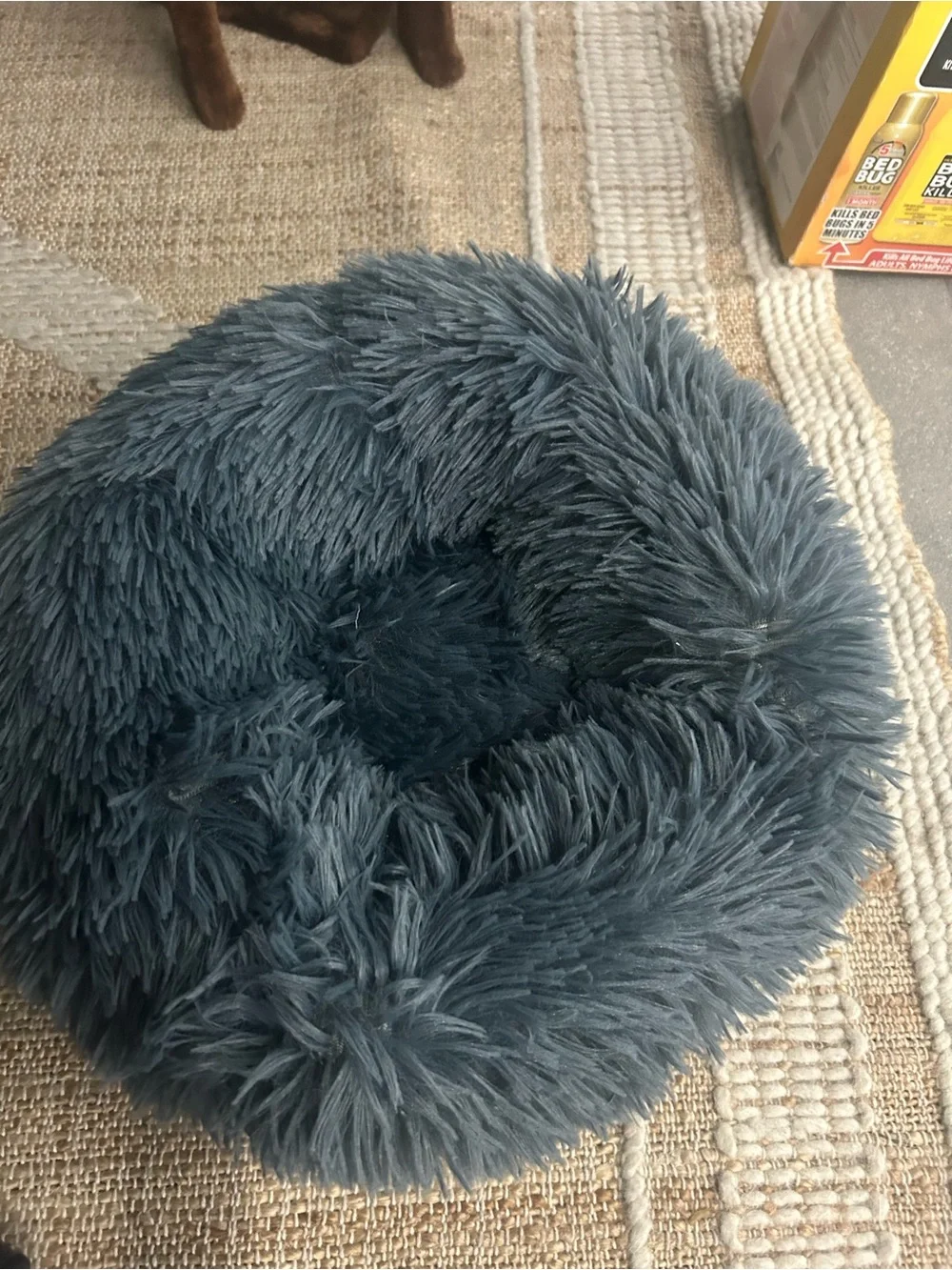 Round Plush Pet Bed / Donut Cushion 🐾🐶🐱